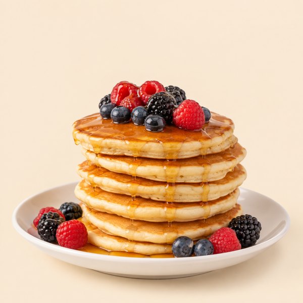 Pancake proteici impilati