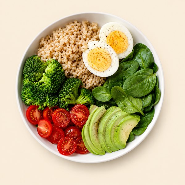 Bowl con uovo e verdure