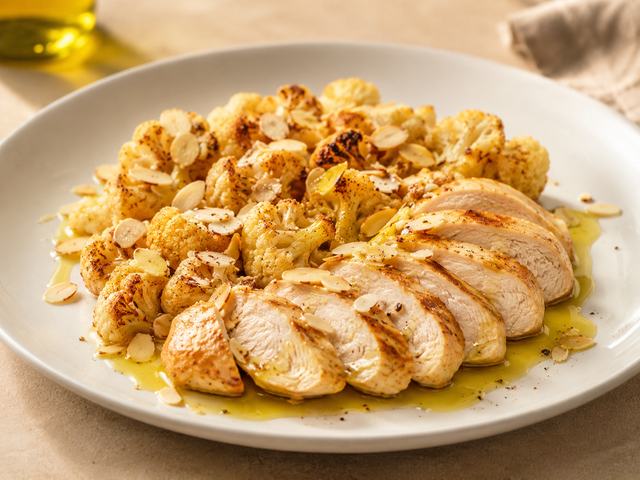 Cavolfiore arrosto e pollo — foto in arrivo