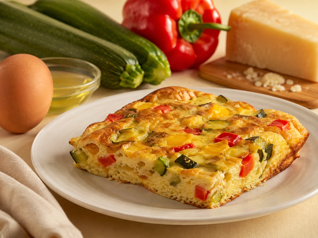 Frittata al forno con verdure — foto in arrivo