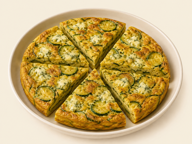 Frittata di zucchine e gorgonzola