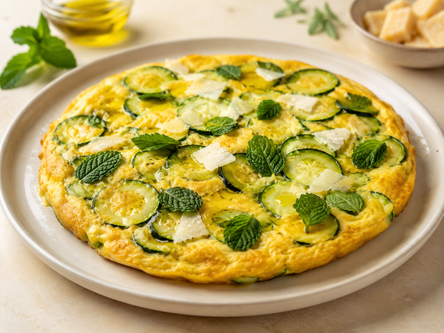 Frittata di zucchine e menta — foto in arrivo