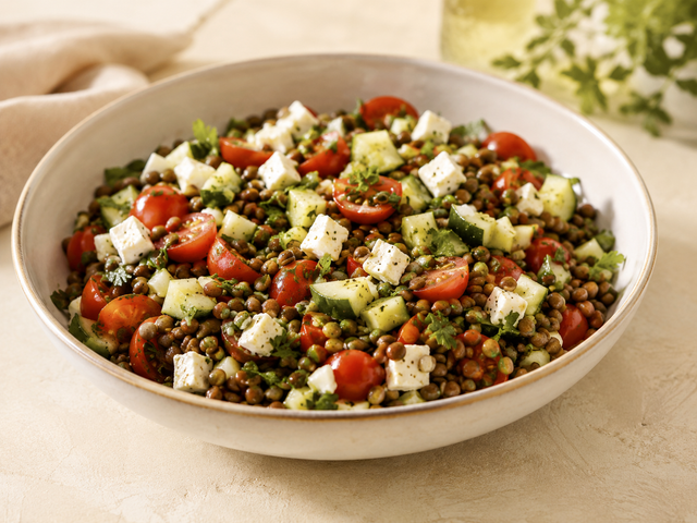 Insalata di lenticchie e feta — foto in arrivo