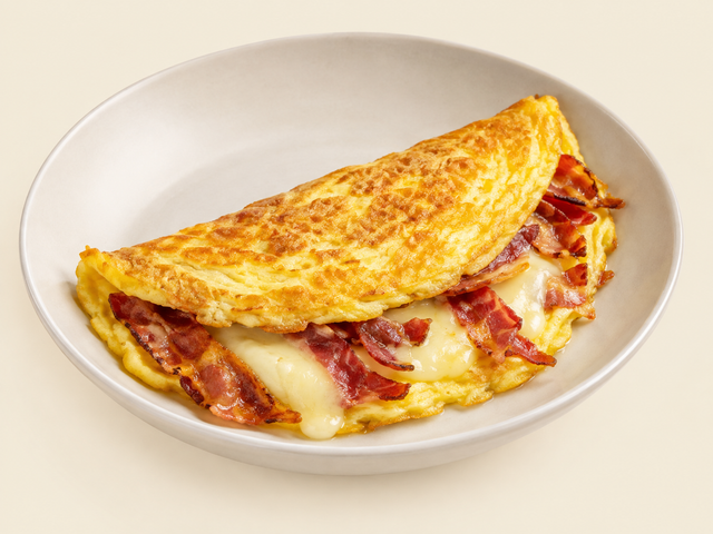 Omelette con speck e fontina