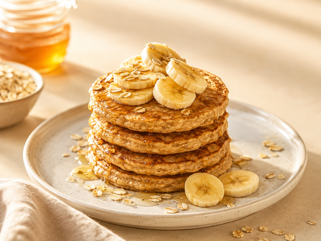 Pancake proteici ai fiocchi di avena — foto in arrivo