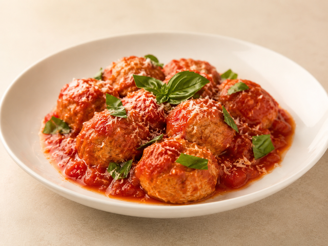 Polpette di pollo al sugo — foto in arrivo