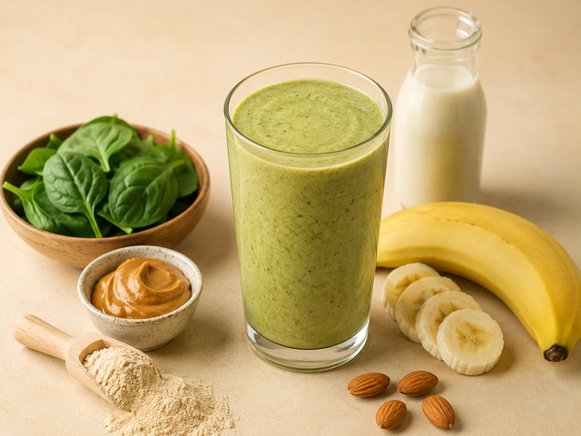 Smoothie verde proteico — foto in arrivo