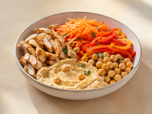 Tacchino con hummus e verdure — foto in arrivo