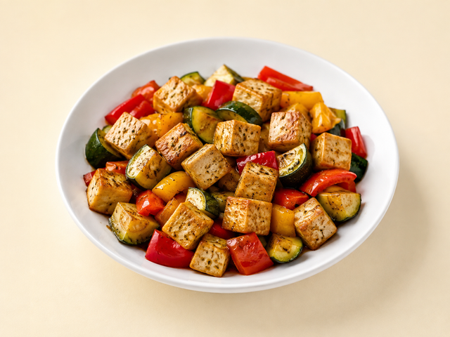 Tempeh al forno con verdure — foto in arrivo
