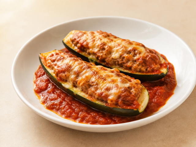Zucchine ripiene di pollo — foto in arrivo